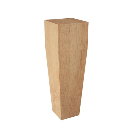 Designs Of Distinction Square Tapered Bun Foot - Red Oak 01705610AK1